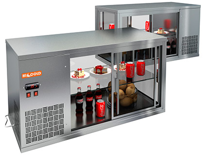 Настольная холодильная витрина Hicold VRL T 1100